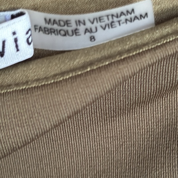 NWT Alice&olivia sz 8 green midi skirt with slit and tie - Picture 6 of 7